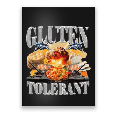 Gluten Tolerant Funny Sarcastic Gluten Tolerance Meme Humor Poster