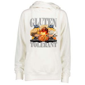 Gluten Tolerant Funny Sarcastic Gluten Tolerance Meme Humor Womens Funnel Neck Pullover Hood