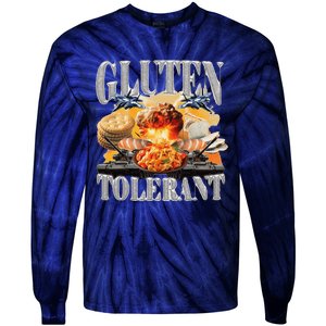 Gluten Tolerant Funny Sarcastic Gluten Tolerance Meme Humor Tie-Dye Long Sleeve Shirt