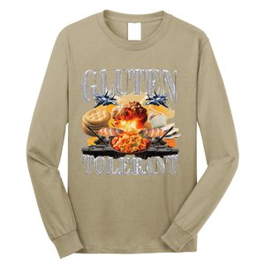 Gluten Tolerant Funny Sarcastic Gluten Tolerance Meme Humor Long Sleeve Shirt