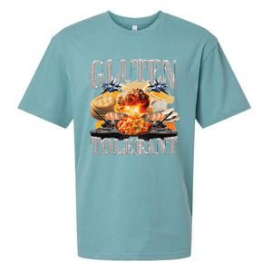 Gluten Tolerant Funny Sarcastic Gluten Tolerance Meme Humor Sueded Cloud Jersey T-Shirt