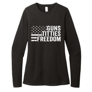 Guns Titties & Freedom Mens Funny Drinking Usa Flag Pullover Hoodie Womens CVC Long Sleeve Shirt