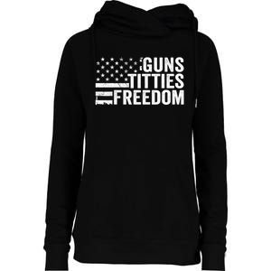 Guns Titties & Freedom Mens Funny Drinking Usa Flag Pullover Hoodie Womens Funnel Neck Pullover Hood