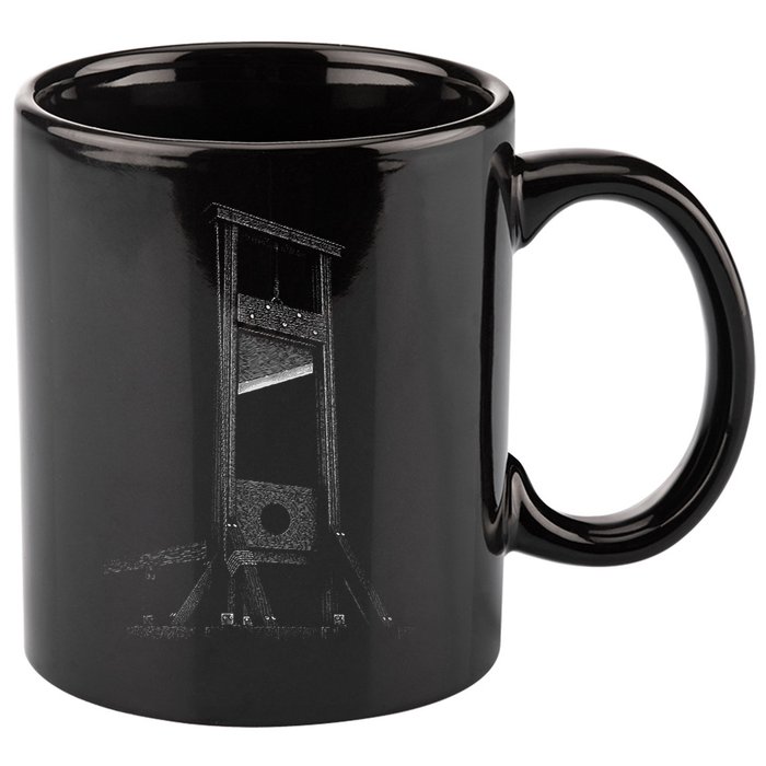 Guillotine Time French Revolution Guillotine 11oz C Handle Ceramic Mug