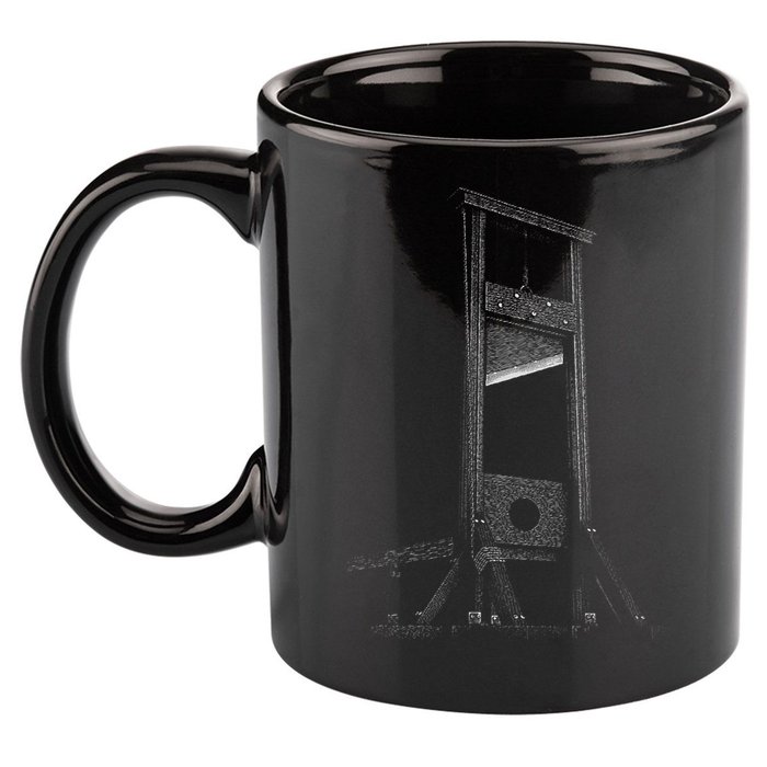 Guillotine Time French Revolution Guillotine 11oz C Handle Ceramic Mug