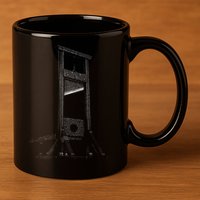 Guillotine Time French Revolution Guillotine 11oz C Handle Ceramic Mug