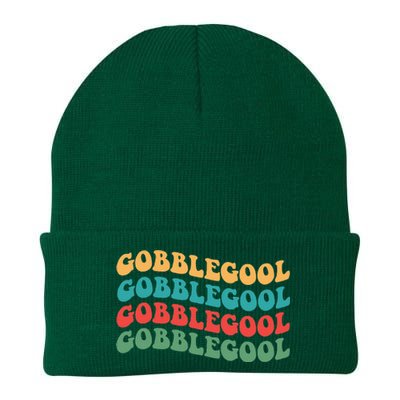 Gobblegool Turkey Funny Colorful Groovy Thanksgiving Knit Cap Winter Beanie