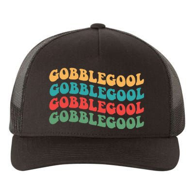 Gobblegool Turkey Funny Colorful Groovy Thanksgiving Yupoong Adult 5-Panel Trucker Hat