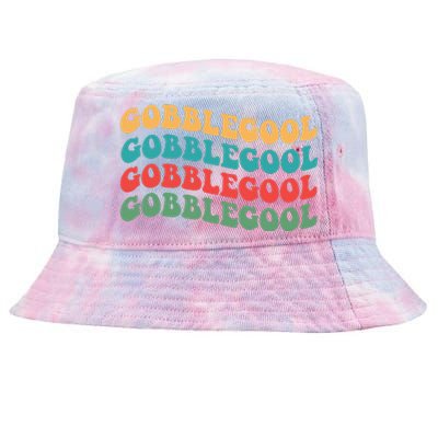 Gobblegool Turkey Funny Colorful Groovy Thanksgiving Tie-Dyed Bucket Hat