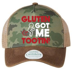 Gluten Tootin Funny Gluten Free Joke Design Gluten Jokes Legacy Tie Dye Trucker Hat