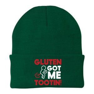 Gluten Tootin Funny Gluten Free Joke Design Gluten Jokes Knit Cap Winter Beanie