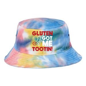 Gluten Tootin Funny Gluten Free Joke Design Gluten Jokes Tie Dye Newport Bucket Hat