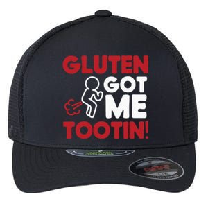 Gluten Tootin Funny Gluten Free Joke Design Gluten Jokes Flexfit Unipanel Trucker Cap