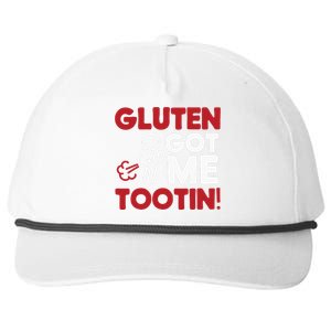 Gluten Tootin Funny Gluten Free Joke Design Gluten Jokes Snapback Five-Panel Rope Hat