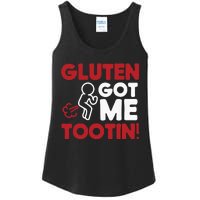 Gluten Tootin Funny Gluten Free Joke Design Gluten Jokes Ladies Essential Tank