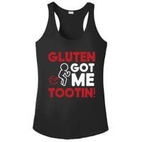 Gluten Tootin Funny Gluten Free Joke Design Gluten Jokes Ladies PosiCharge Competitor Racerback Tank