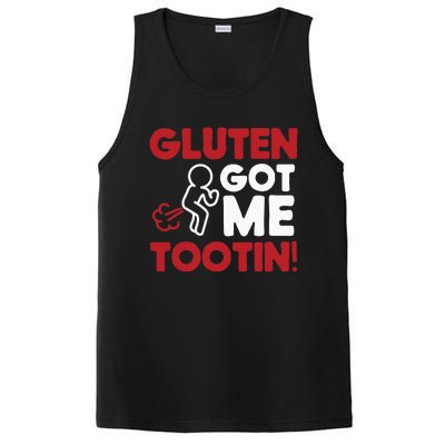 Gluten Tootin Funny Gluten Free Joke Design Gluten Jokes PosiCharge Competitor Tank