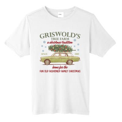 GriswoldS Tree Farm A Christmas Tradition Home For Family Christmas Tall Fusion ChromaSoft Performance T-Shirt