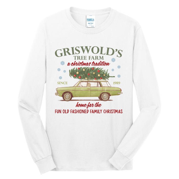 GriswoldS Tree Farm A Christmas Tradition Home For Family Christmas Tall Long Sleeve T-Shirt