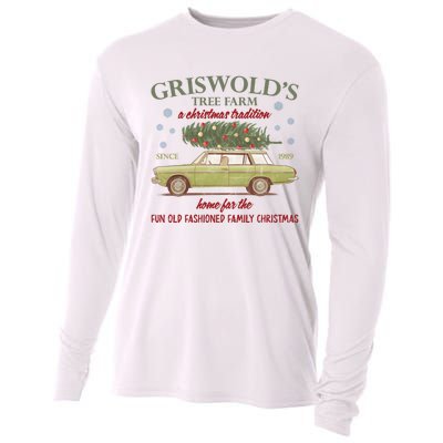 GriswoldS Tree Farm A Christmas Tradition Home For Family Christmas Cooling Performance Long Sleeve Crew