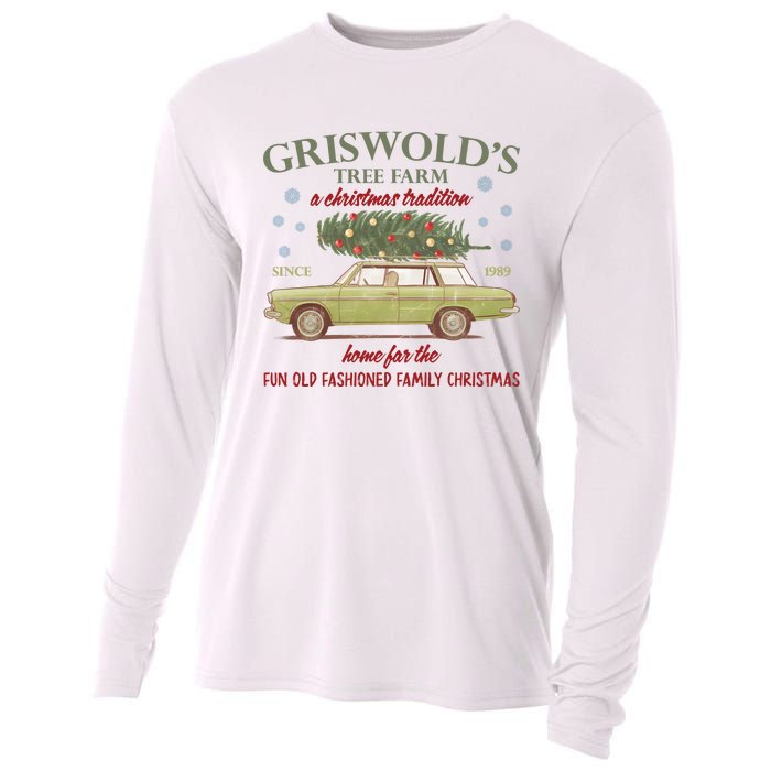 GriswoldS Tree Farm A Christmas Tradition Home For Family Christmas Cooling Performance Long Sleeve Crew