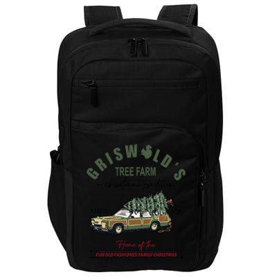 Griswold's Tree Farm Since 1989 Christmas Holiday Gift Impact Tech Backpack