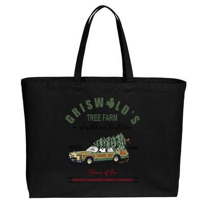 Griswold's Tree Farm Since 1989 Christmas Holiday Gift Cotton Canvas Jumbo Tote