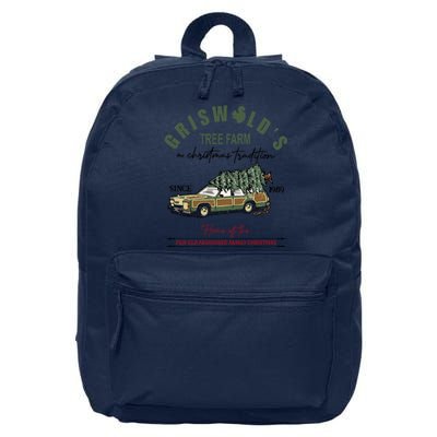 Griswold's Tree Farm Since 1989 Christmas Holiday Gift 16 in Basic Backpack