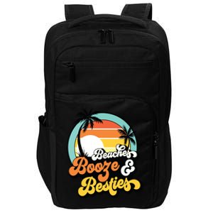 Girl Trip Funny Matching Beaches Booze Besties Best Friends Impact Tech Backpack