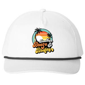 Girl Trip Funny Matching Beaches Booze Besties Best Friends Snapback Five-Panel Rope Hat