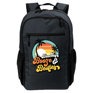 Girl Trip Funny Matching Beaches Booze Besties Best Friends Daily Commute Backpack