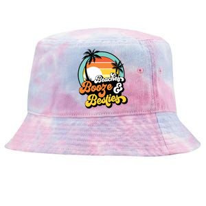 Girl Trip Funny Matching Beaches Booze Besties Best Friends Tie-Dyed Bucket Hat