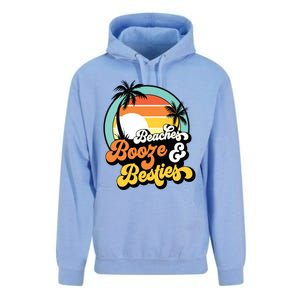 Girl Trip Funny Matching Beaches Booze Besties Best Friends Unisex Surf Hoodie