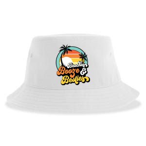 Girl Trip Funny Matching Beaches Booze Besties Best Friends Sustainable Bucket Hat