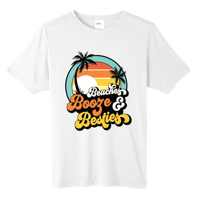 Girl Trip Funny Matching Beaches Booze Besties Best Friends Tall Fusion ChromaSoft Performance T-Shirt