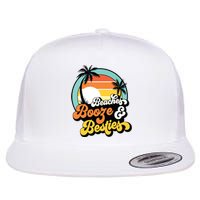 Girl Trip Funny Matching Beaches Booze Besties Best Friends Flat Bill Trucker Hat