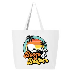 Girl Trip Funny Matching Beaches Booze Besties Best Friends 25L Jumbo Tote