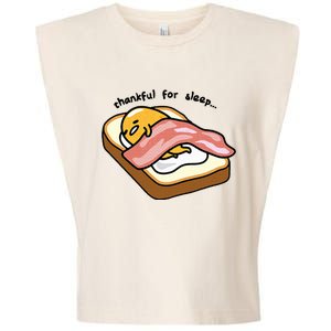 Gudetama Thankful For Sleep Toasty Garment-Dyed Women's Muscle Tee