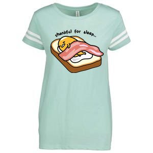 Gudetama Thankful For Sleep Toasty Enza Ladies Jersey Football T-Shirt