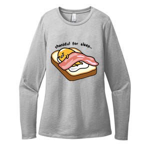 Gudetama Thankful For Sleep Toasty Womens CVC Long Sleeve Shirt