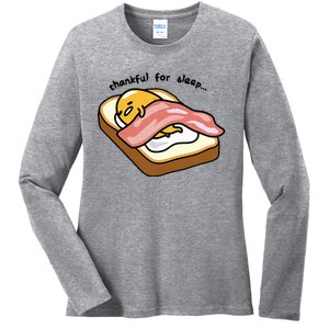 Gudetama Thankful For Sleep Toasty Ladies Long Sleeve Shirt