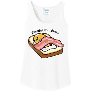 Gudetama Thankful For Sleep Toasty Ladies Essential Tank