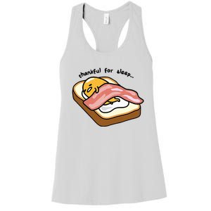 Gudetama Thankful For Sleep Toasty Women's Racerback Tank