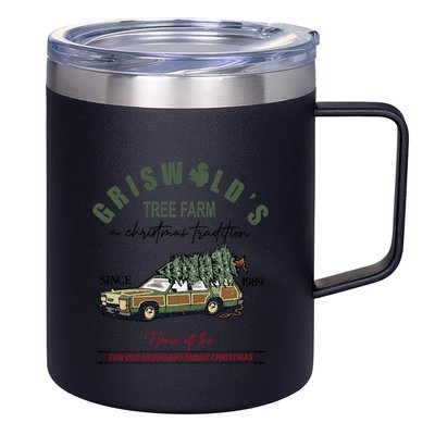 GriswoldS Tree Farm Since 1989 Graphic Cute Gift Meaningful Gift 12oz Stainless Steel Coffee Mug