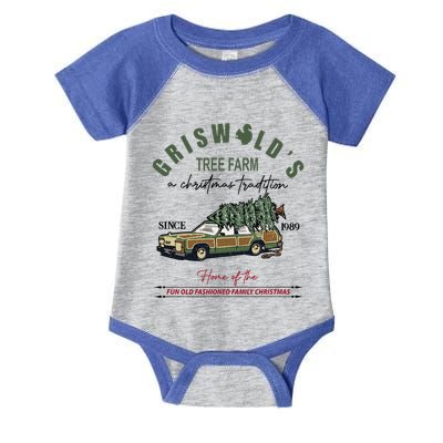 GriswoldS Tree Farm Since 1989 Graphic Cute Gift Meaningful Gift Infant Baby Jersey Bodysuit