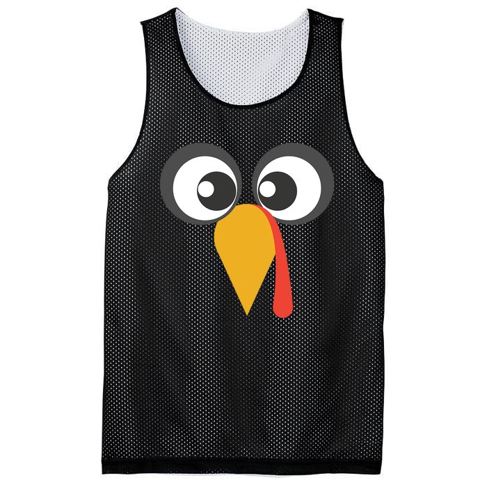 GIANT TURKEY FACE Shirt Funny THANKSGIVING Holiday Costume Mesh Reversible Basketball Jersey Tank