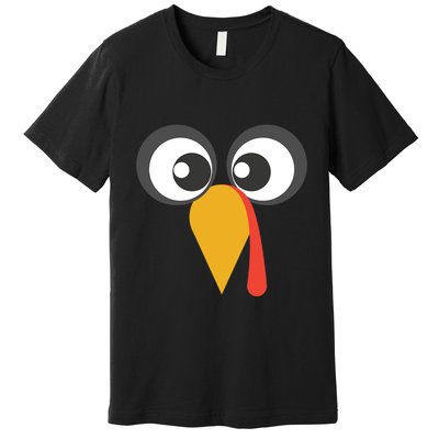 GIANT TURKEY FACE Shirt Funny THANKSGIVING Holiday Costume Premium T-Shirt