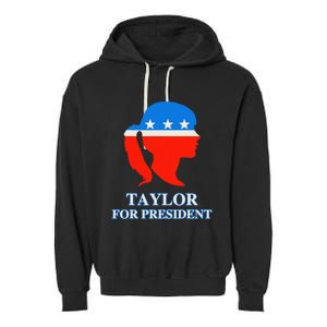 Groovy Taylor For President 2024 Garment-Dyed Fleece Hoodie