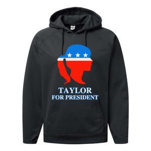 Groovy Taylor For President 2024 Performance Fleece Hoodie