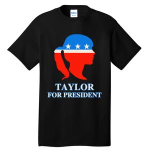 Groovy Taylor For President 2024 Tall T-Shirt